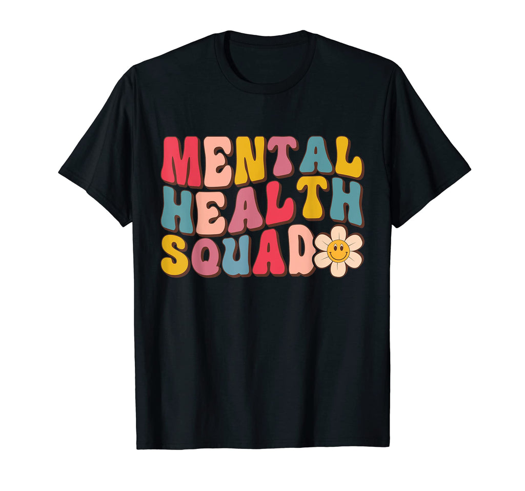 Mental Health Squad Groovy Mental Health T-Shirt - Custom Art Print Unisex - T-Shirt, Sweatshirt, Hoodie