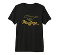 Ford Mustang Pony Script Logo Tri Blend T-Shirt - Fun Novelty Design Unisex - T-Shirt, Sweatshirt, Hoodie