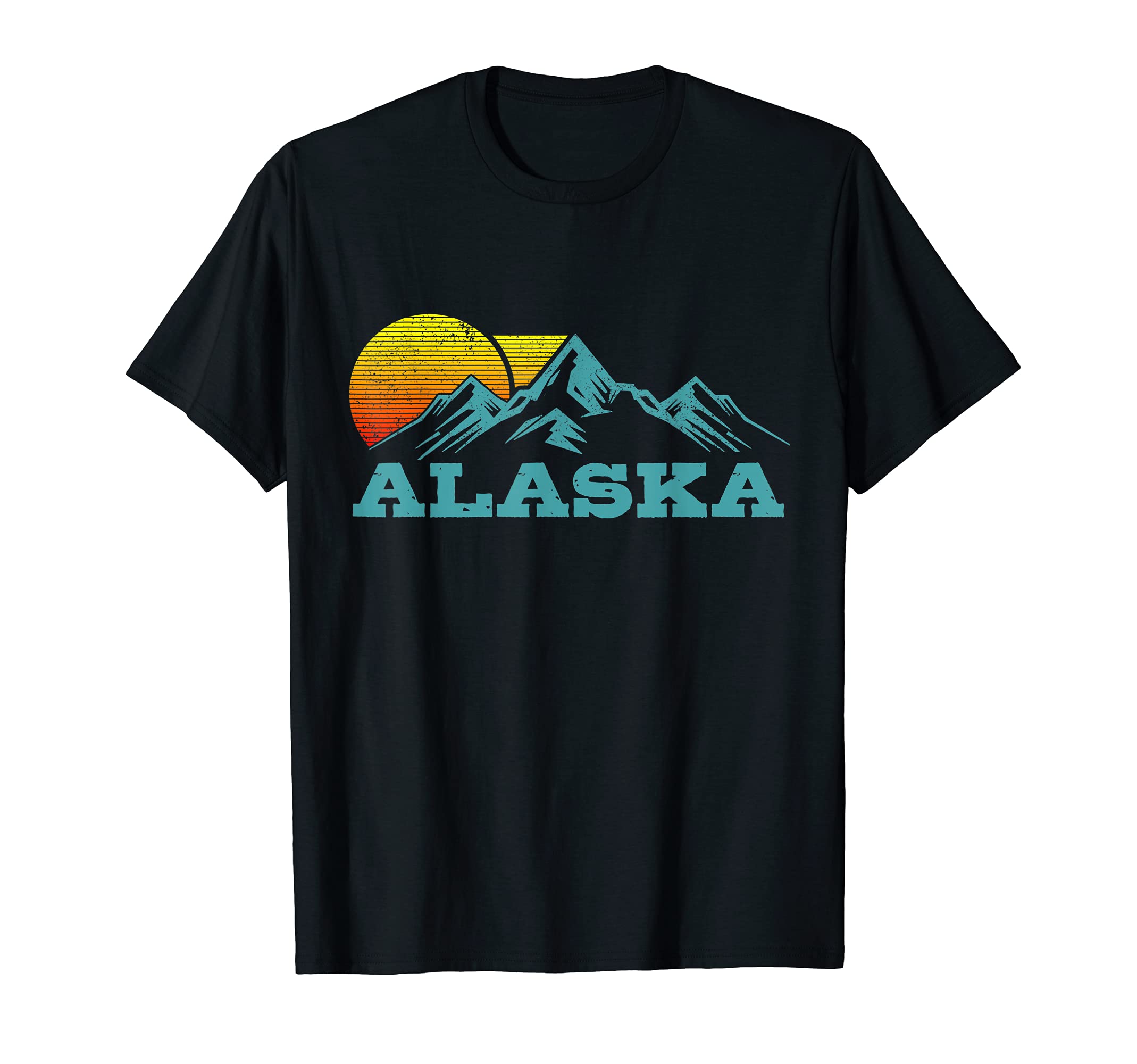 Alaska Mountains Sunset Souvenir Gift T-Shirt - Casual Everyday Wear Unisex - T-Shirt, Sweatshirt, Hoodie