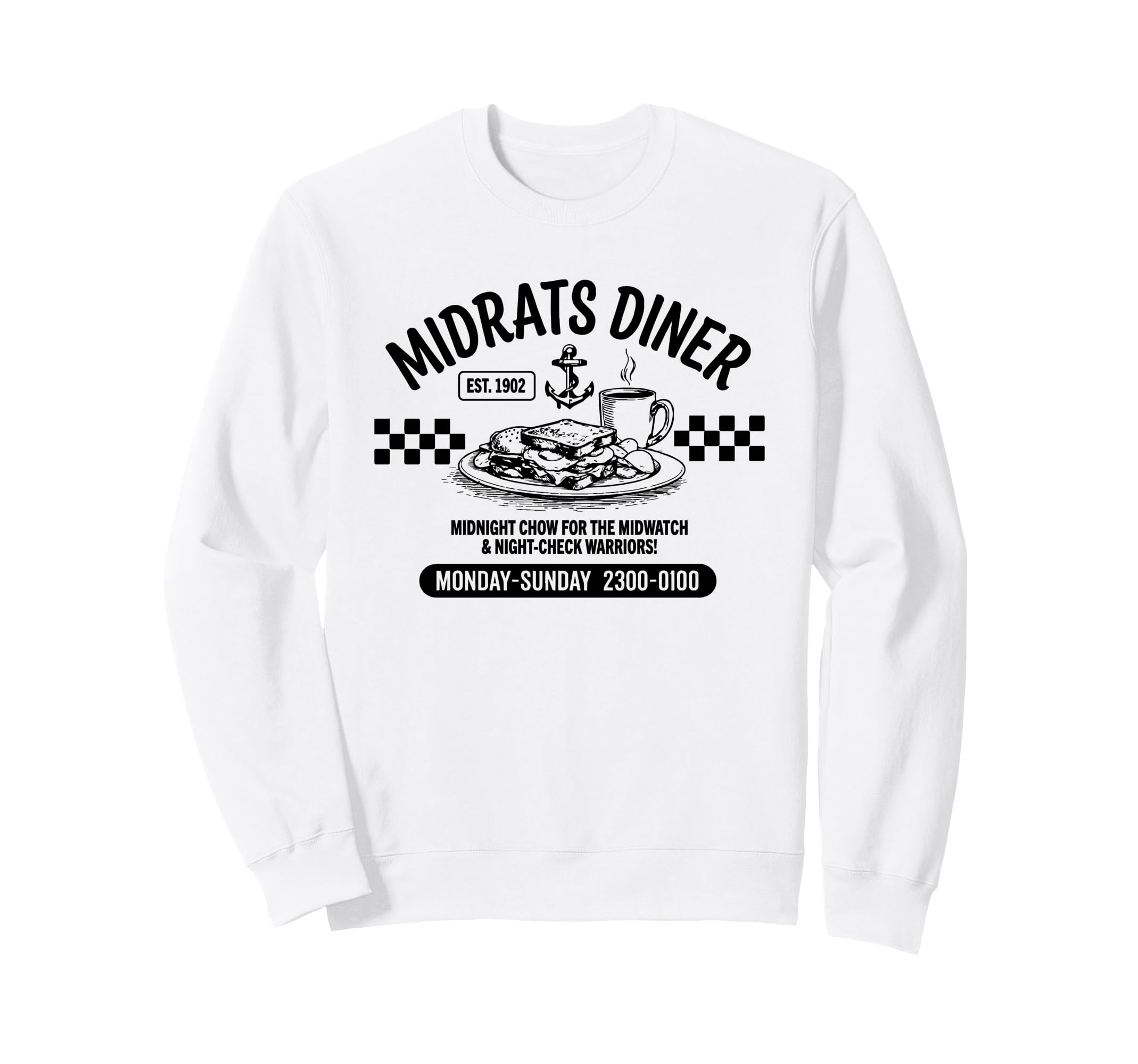 Midrats Diner Funny Sailor Sweatshirt - Custom Art Print Men Women - T-Shirt, Sweatshirt, Hoodie