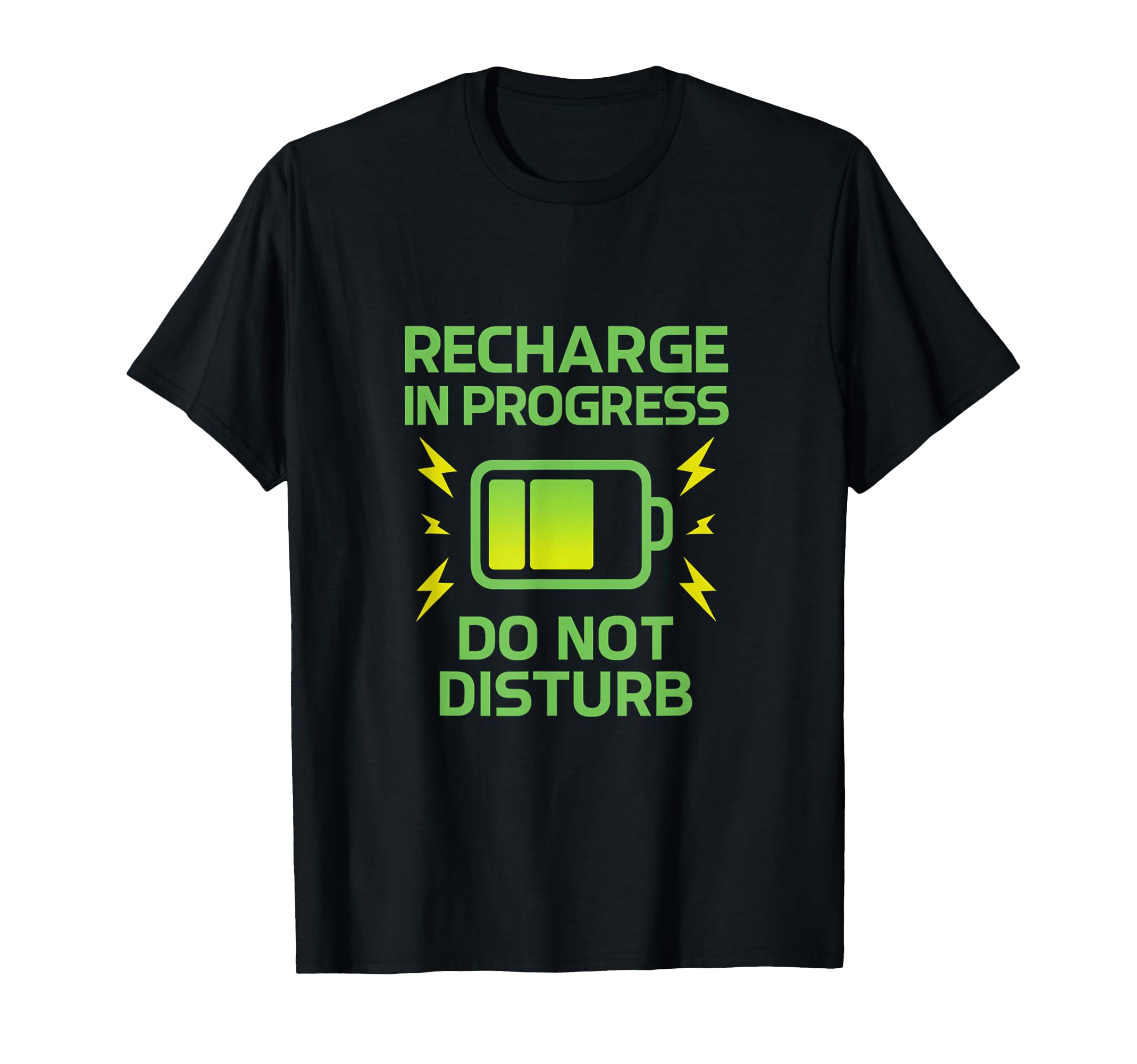 Recharge Progress Mental Health Self T-Shirt - Custom Art Print for Adults - T-Shirt, Sweatshirt, Hoodie