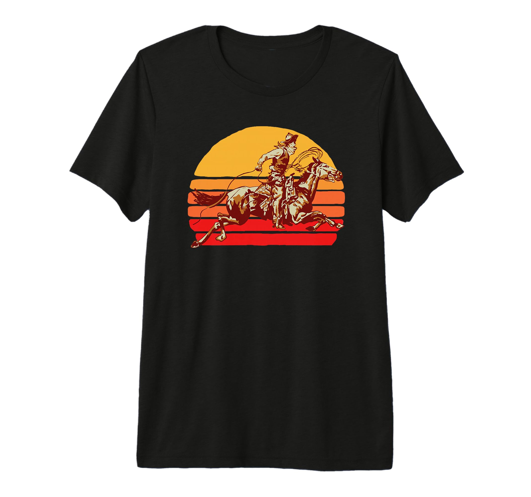 Texas Roping Cowboy Tri Blend T-Shirt - Novelty Apparel Unisex - T-Shirt, Sweatshirt, Hoodie