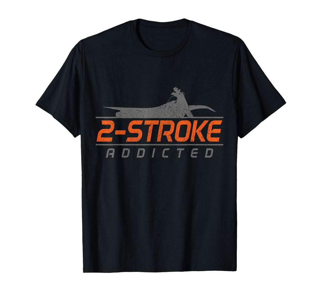 Motocross 2 Stroke Addict Biker T-Shirt - Aesthetic Graphic for Adults - T-Shirt, Sweatshirt, Hoodie