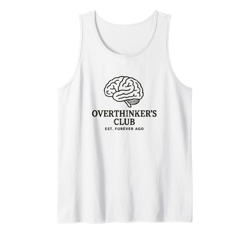 Overthinkers Club Minimalist Brain T-Shirt - Minimalist Print for Adults - T-Shirt, Sweatshirt, Hoodie