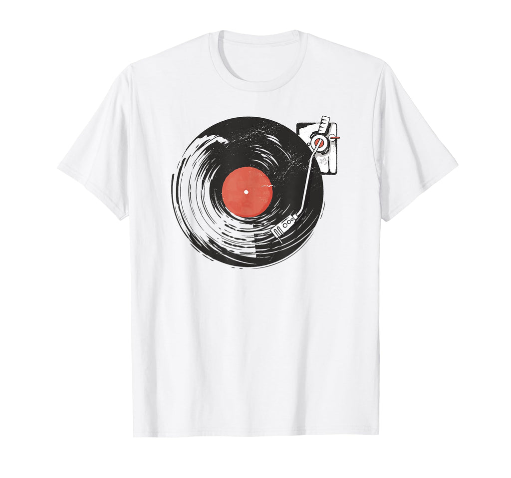 Vinyl Record Player Vinyl Records Music T-Shirt - Graphic Print Men Women - T-Shirt, Sweatshirt, Hoodie