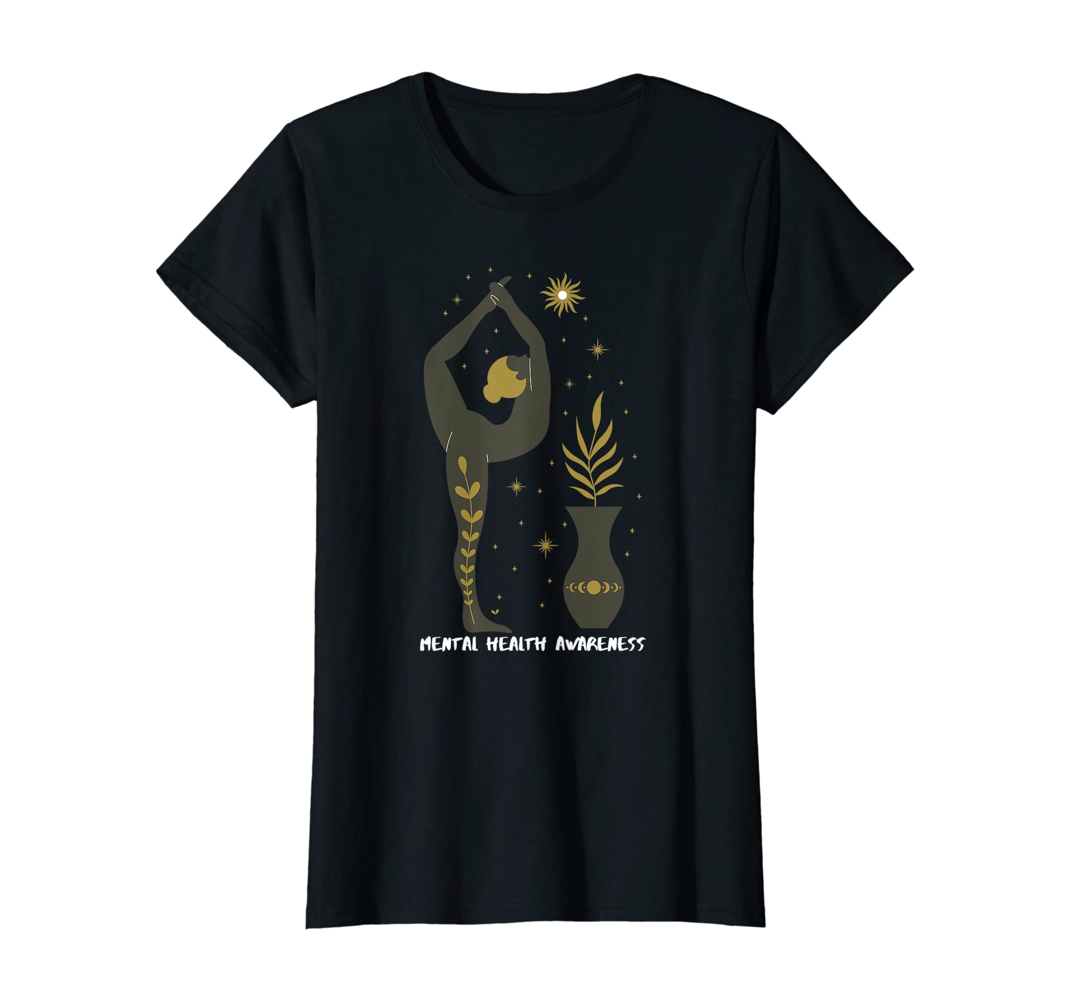 Womens Yoga Mental Health T-Shirt - Casual Everyday Wear for Adults - T-Shirt, Sweatshirt, Hoodie