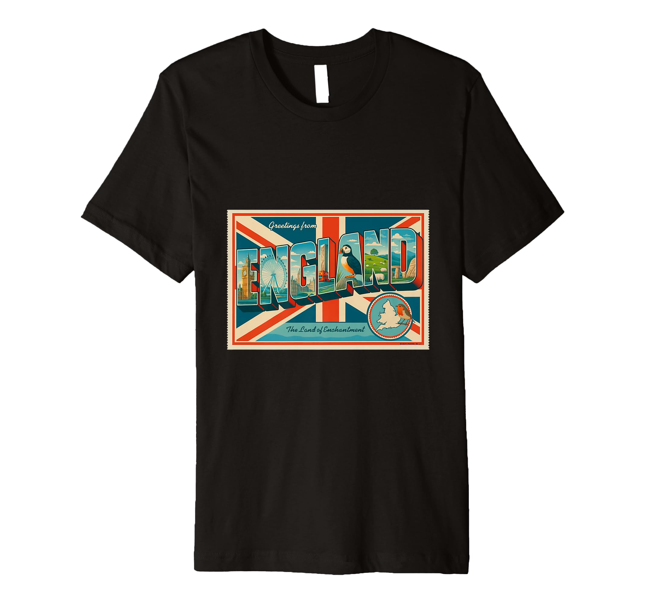 England Letters 50S Travel Art T-Shirt - Trendy Graphic Men Women - T-Shirt, Sweatshirt, Hoodie