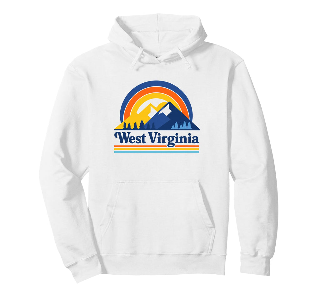 West Virginia Mountain Scene Hoodie - Unique Graphic Men Women - T-Shirt, Sweatshirt, Hoodie