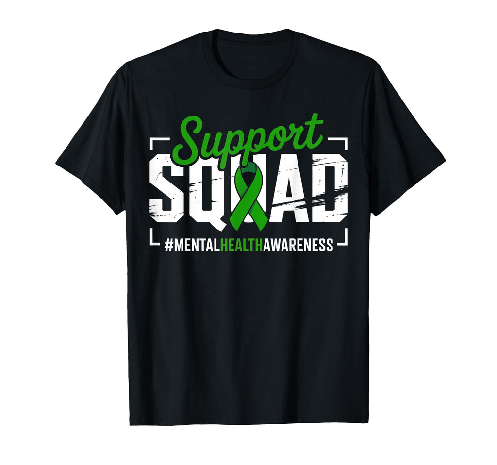 Mental Health Awareness Green Ribbon T-Shirt - Novelty Apparel for Adults - T-Shirt, Sweatshirt, Hoodie