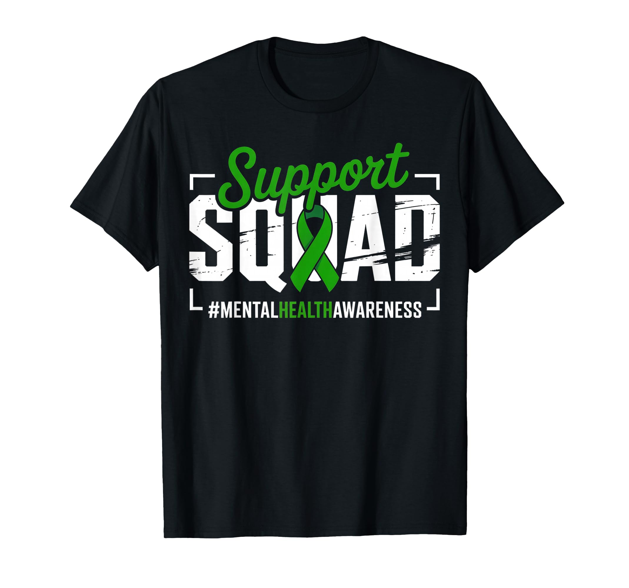 Mental Health Awareness Green Ribbon T-Shirt - Novelty Apparel for Adults - T-Shirt, Sweatshirt, Hoodie