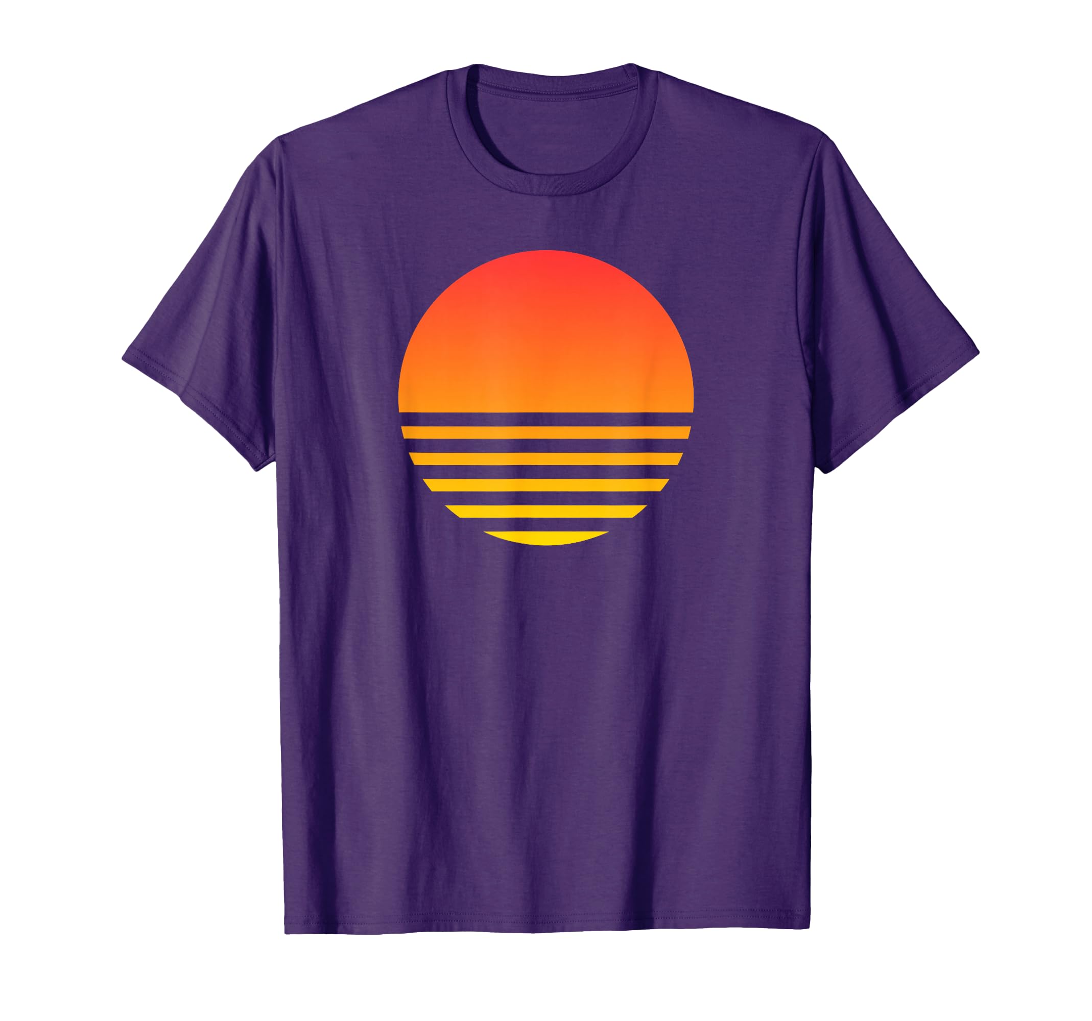 Sunset Summer Beach Surf 80S T-Shirt - Casual Everyday Wear Unisex - T-Shirt, Sweatshirt, Hoodie