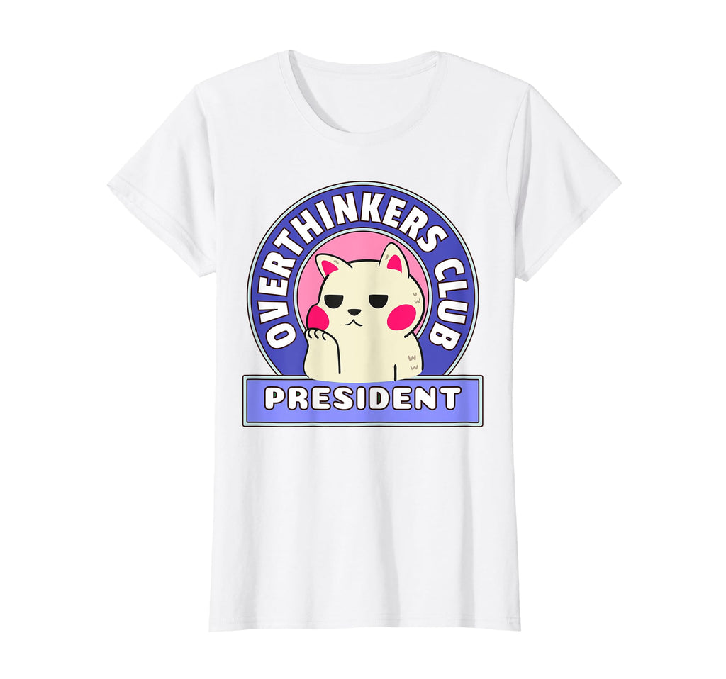 Overthinking Funny Cat Overthinkers T-Shirt - Unique Graphic Unisex - T-Shirt, Sweatshirt, Hoodie