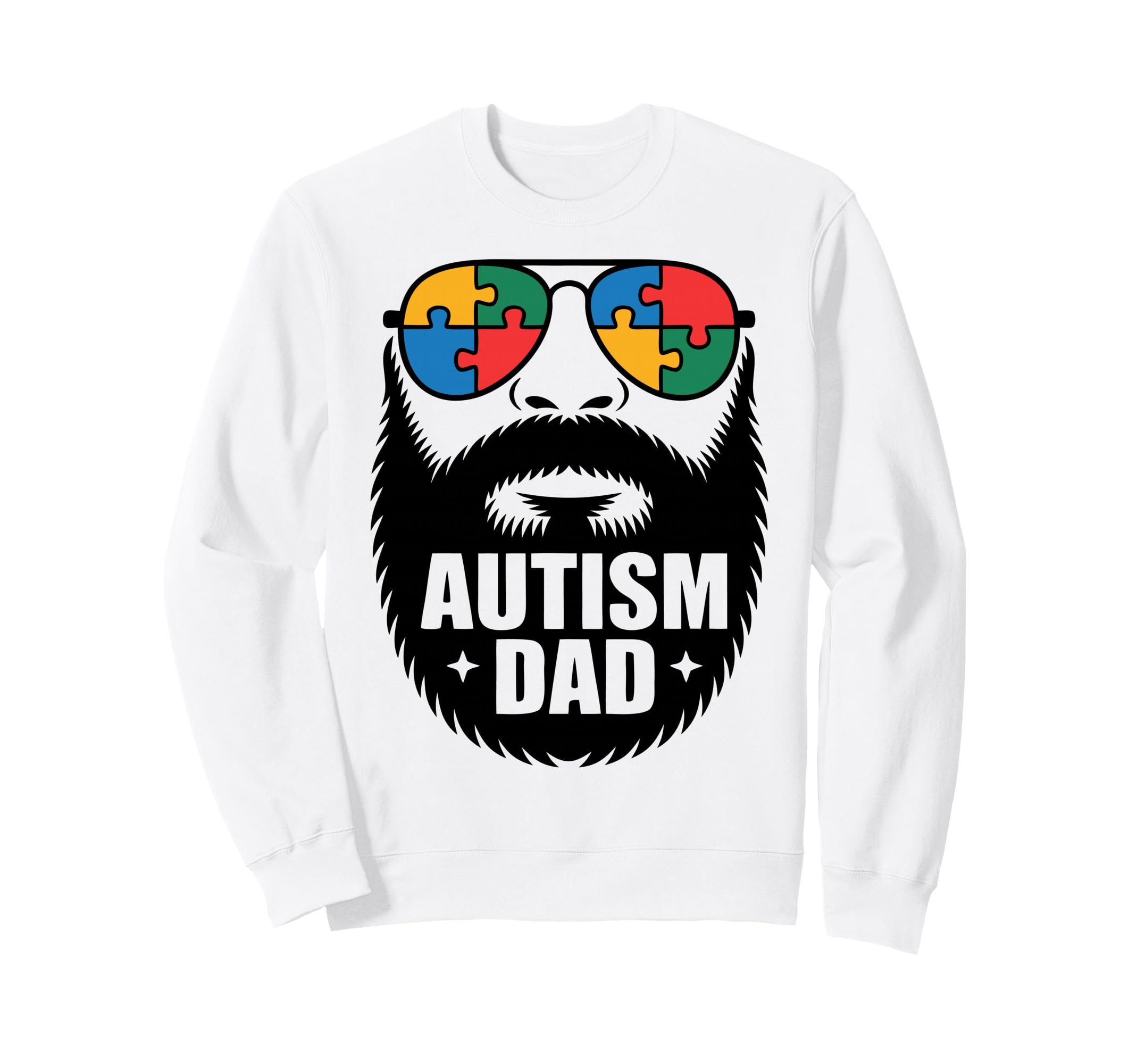 Autism Dad Autistic Family Father Sweatshirt - Streetwear Style for Adults - T-Shirt, Sweatshirt, Hoodie