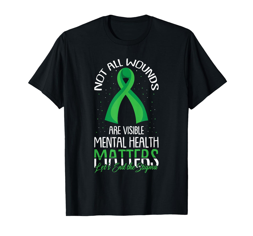 Not All Wounds Are Visible Mental Health T-Shirt - Minimalist Print Unisex - T-Shirt, Sweatshirt, Hoodie