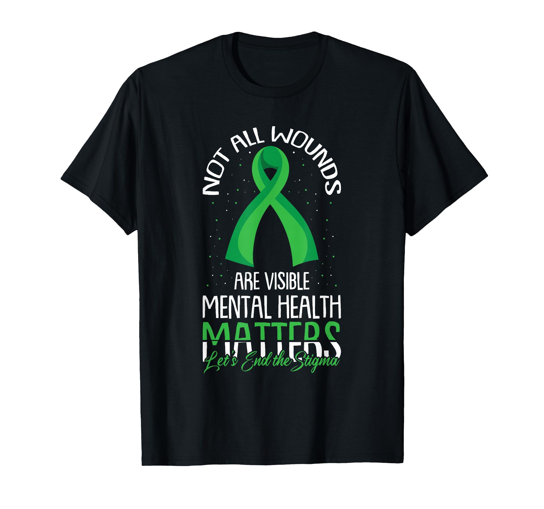 Not All Wounds Are Visible Mental Health T-Shirt - Minimalist Print Unisex - T-Shirt, Sweatshirt, Hoodie