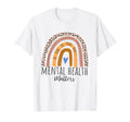 Mental Health Matters Boho Leopard Rainbow T-Shirt - Trendy Graphic Unisex - T-Shirt, Sweatshirt, Hoodie
