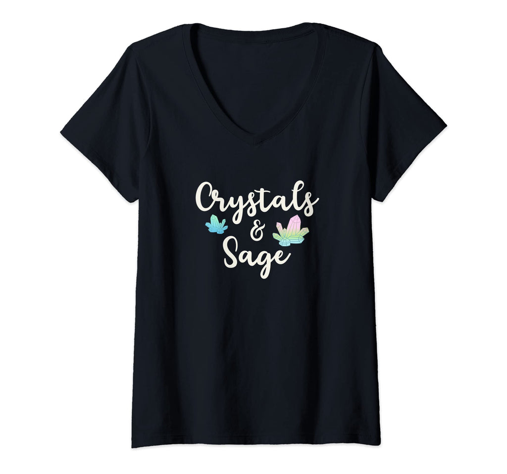 Womens Crystals Spiritual Energy T-Shirt - Minimalist Print Unisex - T-Shirt, Sweatshirt, Hoodie