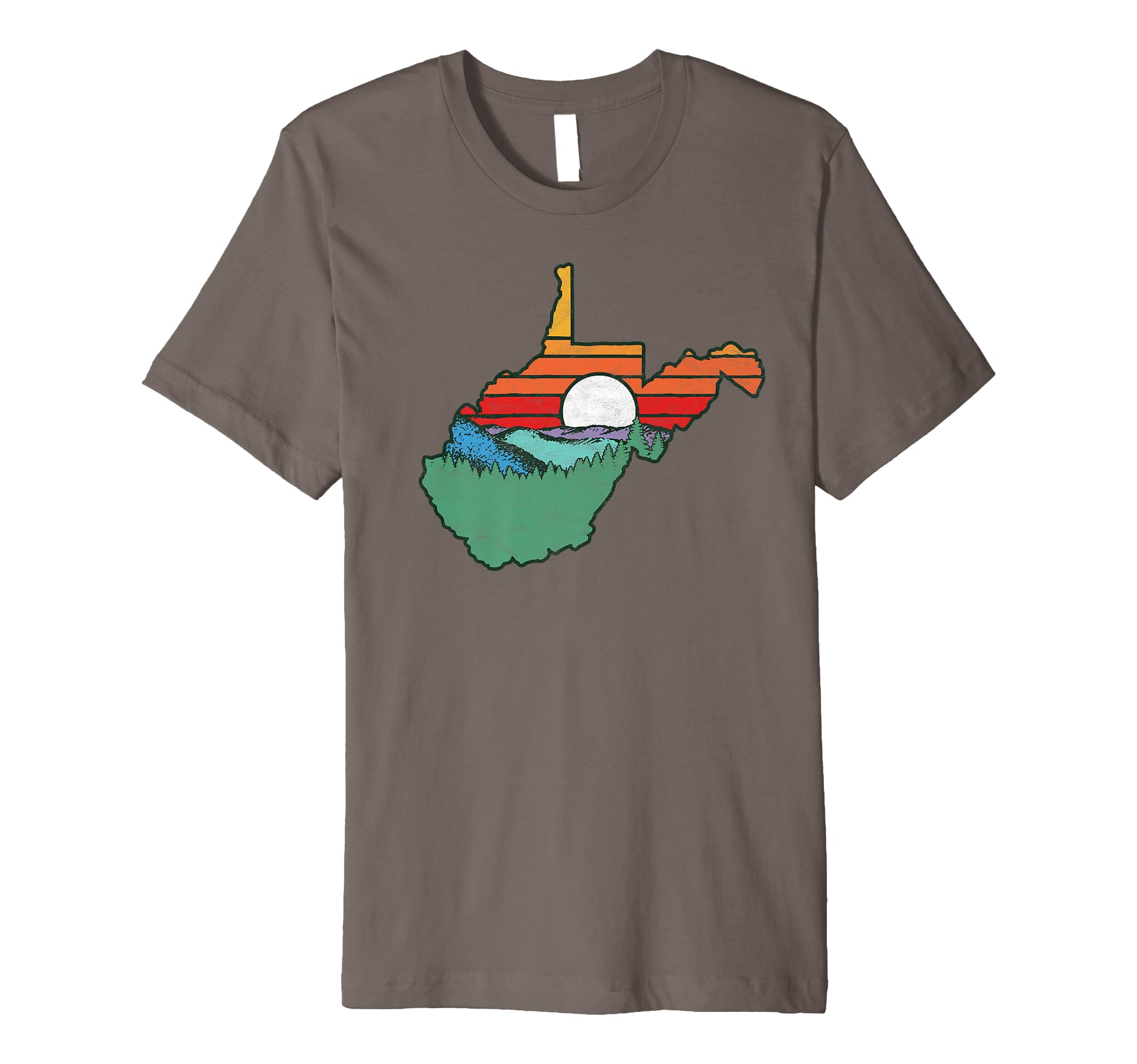 West Virginia Outdoors Nature Mountains T-Shirt - Fun Novelty Design Unisex - T-Shirt, Sweatshirt, Hoodie