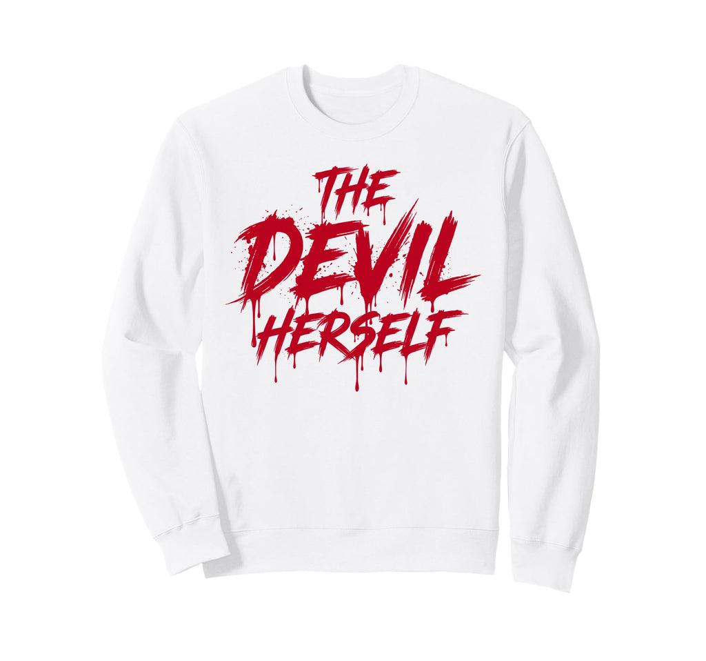 Devil Herself Occult Dark Feminine Sweatshirt - Custom Art Print for Adults - T-Shirt, Sweatshirt, Hoodie