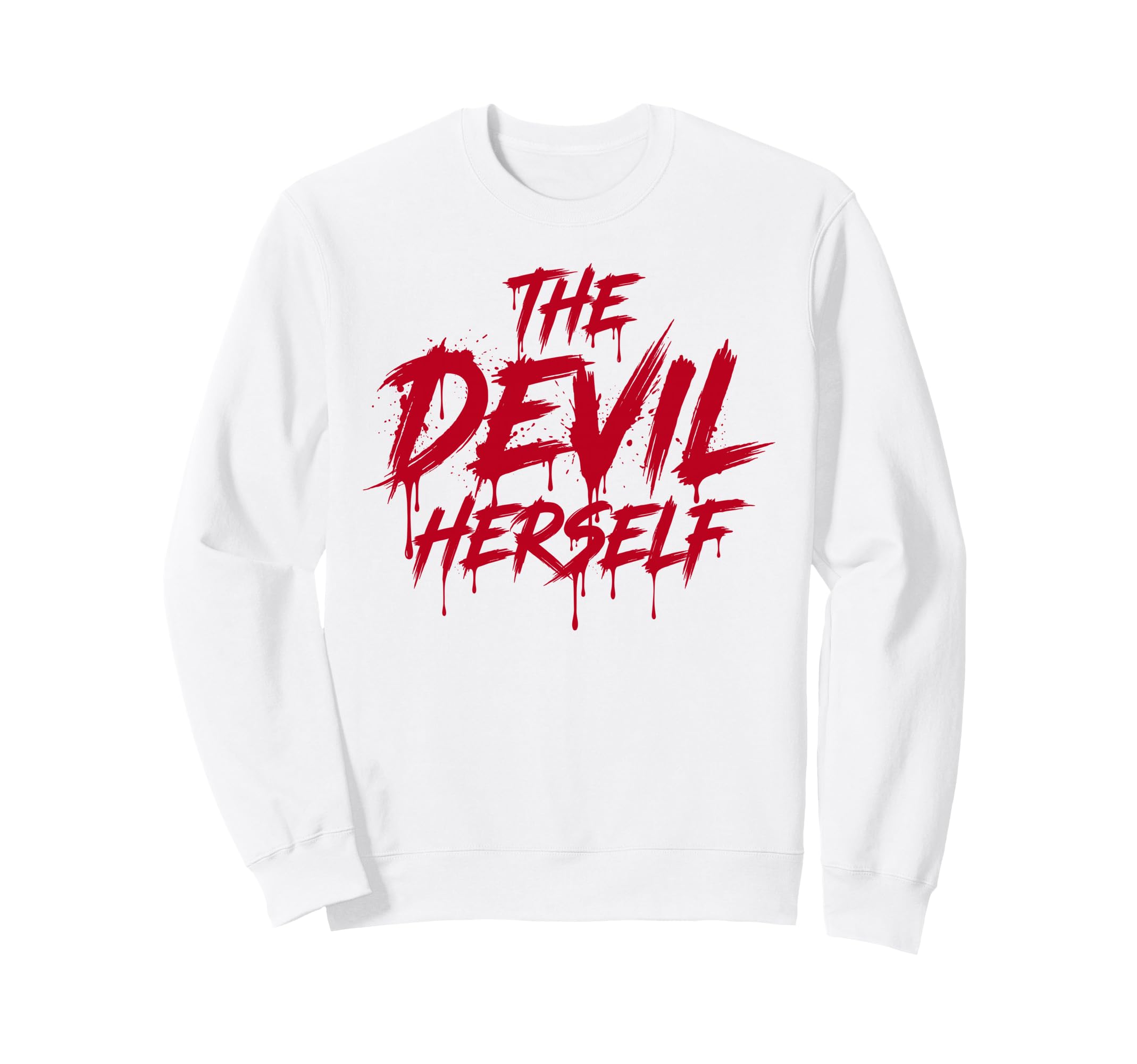 Devil Herself Occult Dark Feminine Sweatshirt - Custom Art Print for Adults - T-Shirt, Sweatshirt, Hoodie