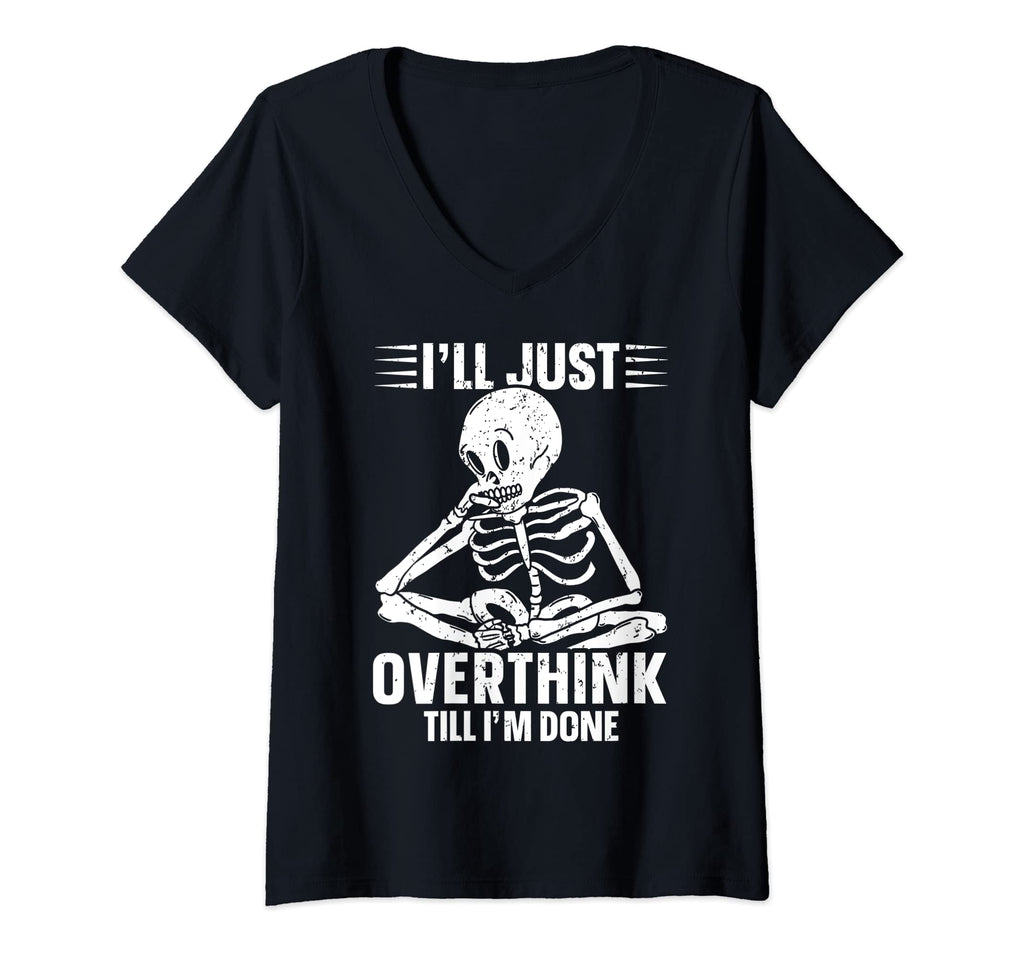 Womens Overthinker Overthinking T-Shirt - Trendy Graphic Men Women - T-Shirt, Sweatshirt, Hoodie