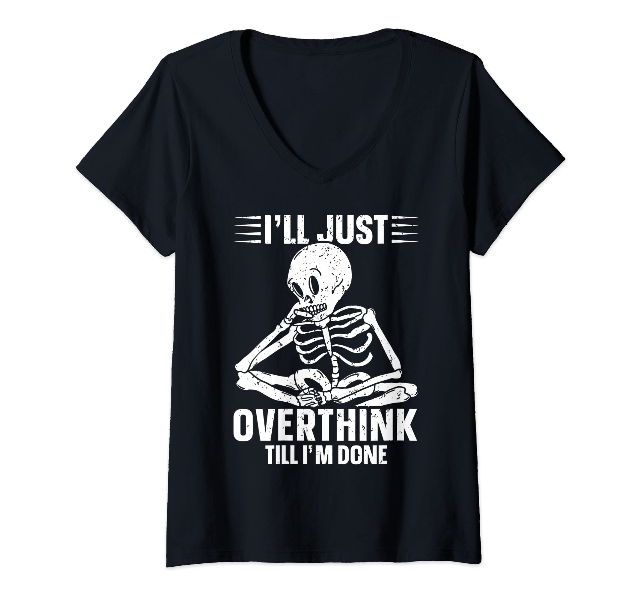 Womens Overthinker Overthinking T-Shirt - Trendy Graphic Men Women - T-Shirt, Sweatshirt, Hoodie