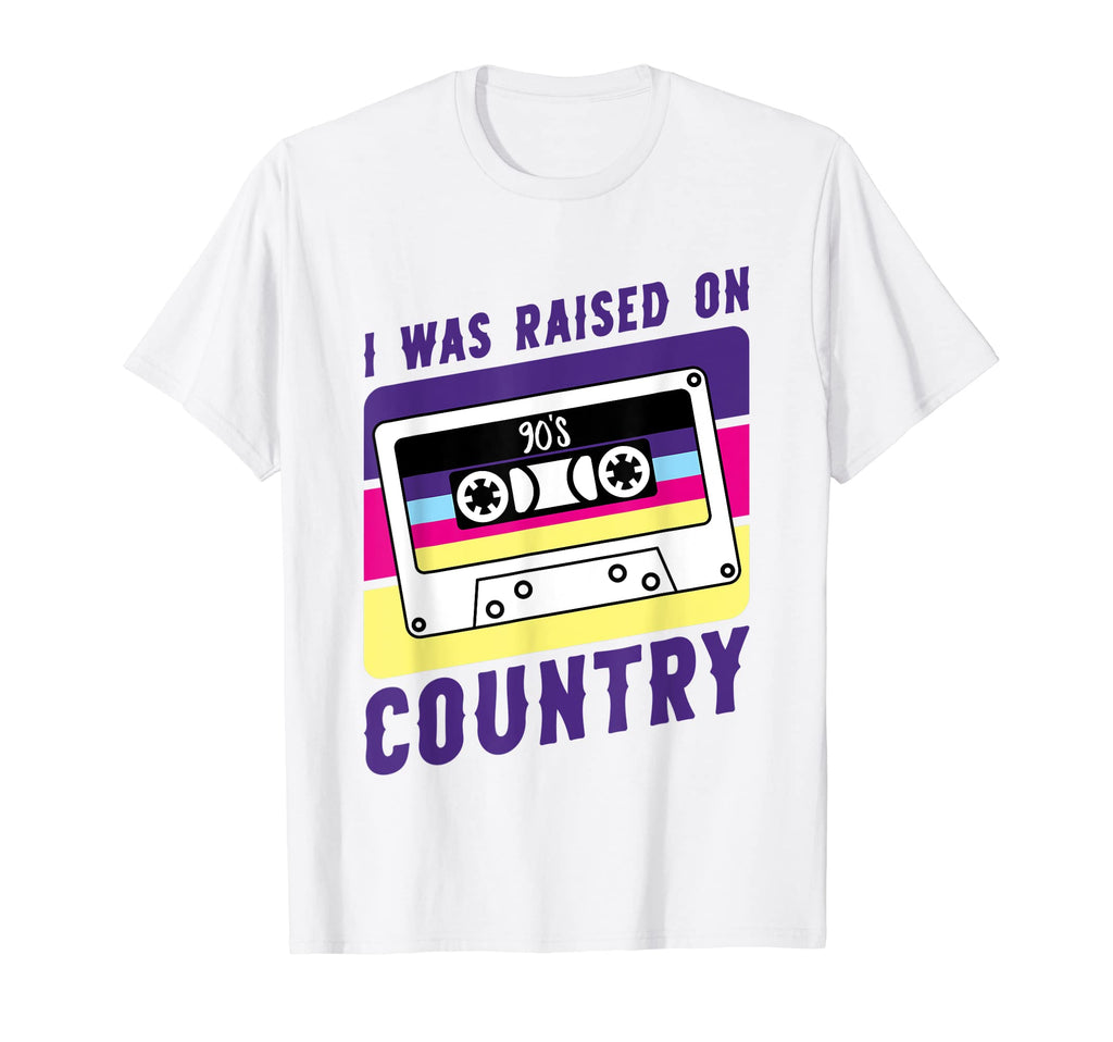 Cassette Tape I Was Raised 90S Country T-Shirt - Streetwear Style Unisex - T-Shirt, Sweatshirt, Hoodie
