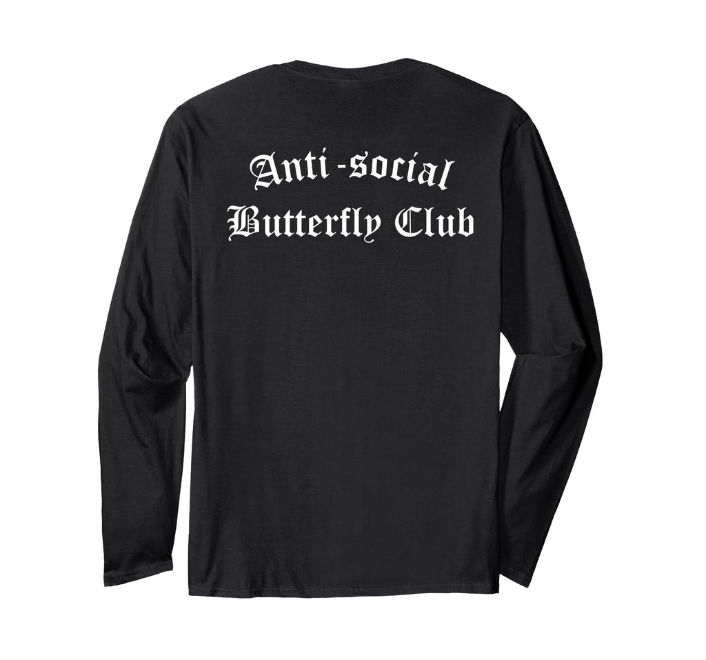Anti Social Butterfly Club Antisocial T-Shirt - Unique Graphic for Adults - T-Shirt, Sweatshirt, Hoodie