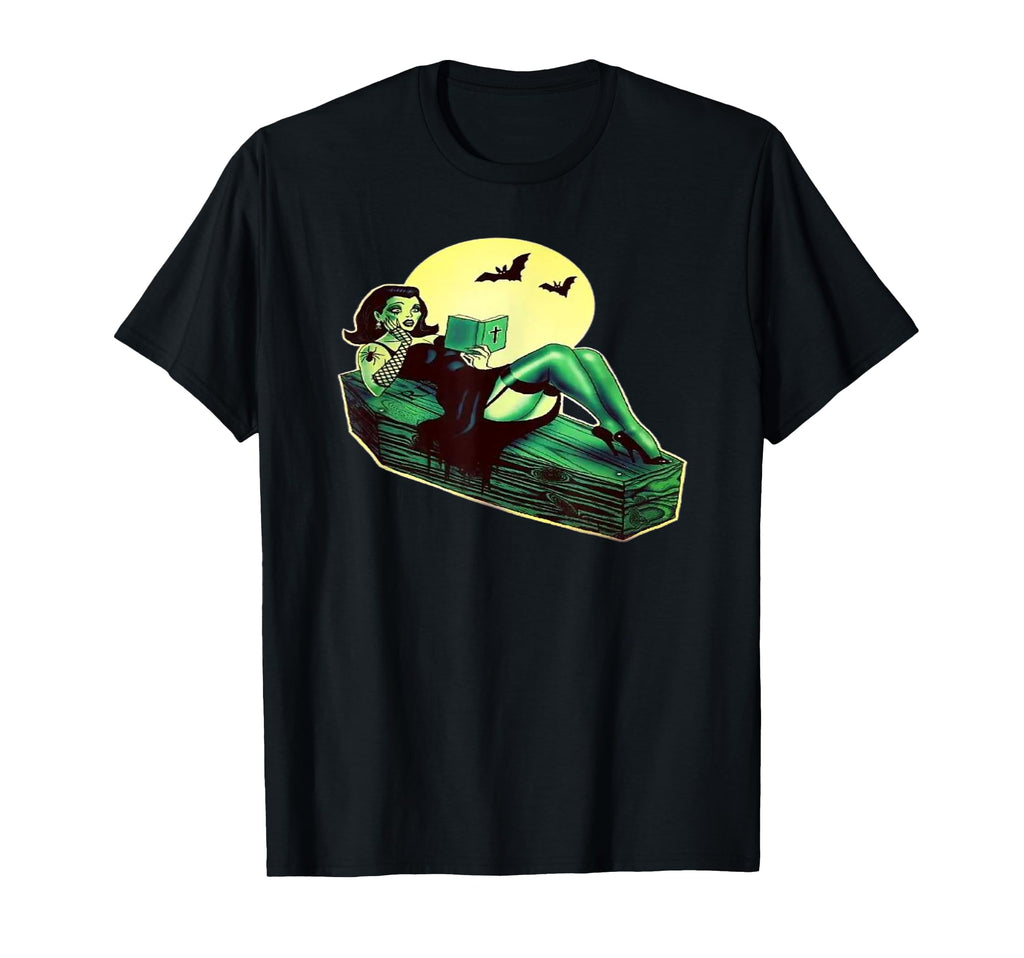 Vampire Pin Up Halloween T-Shirt - Streetwear Style for Adults - T-Shirt, Sweatshirt, Hoodie