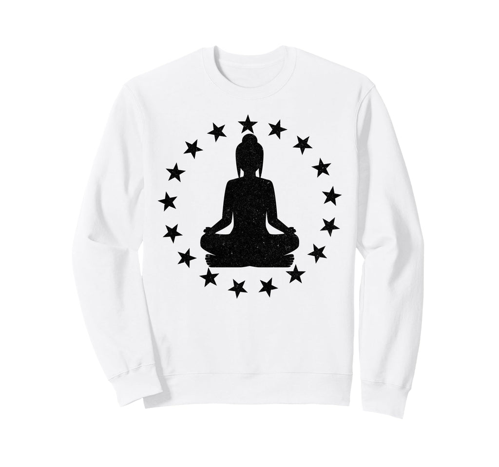 Yoga Pose Stars Yogi Spiritual Sweatshirt - Aesthetic Graphic Unisex - T-Shirt, Sweatshirt, Hoodie