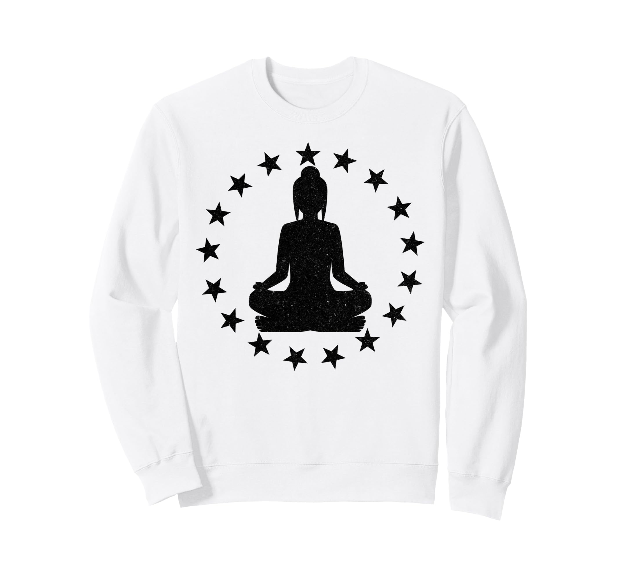 Yoga Pose Stars Yogi Spiritual Sweatshirt - Aesthetic Graphic Unisex - T-Shirt, Sweatshirt, Hoodie