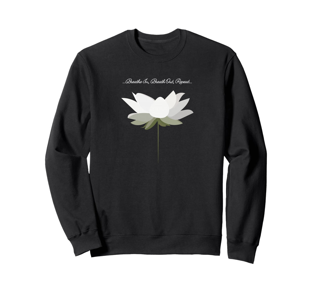 Namaste Lotus Flower Yoga Meditation Sweatshirt - Minimalist Print Unisex - T-Shirt, Sweatshirt, Hoodie