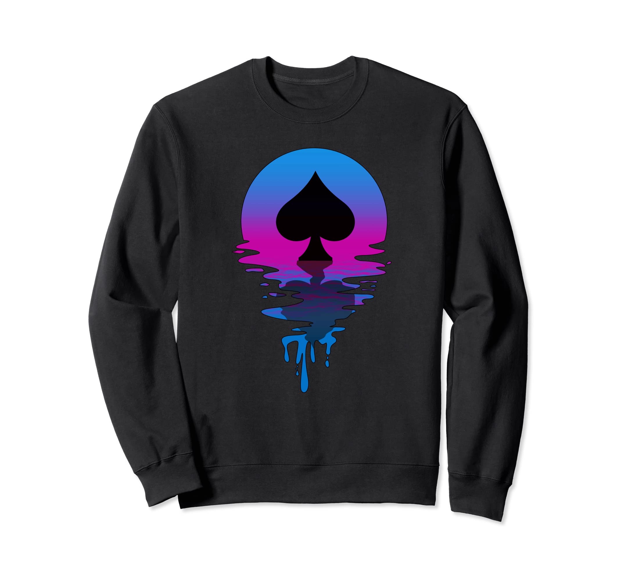 Sunset Spade Sweatshirt - Minimalist Print Men Women - T-Shirt, Sweatshirt, Hoodie
