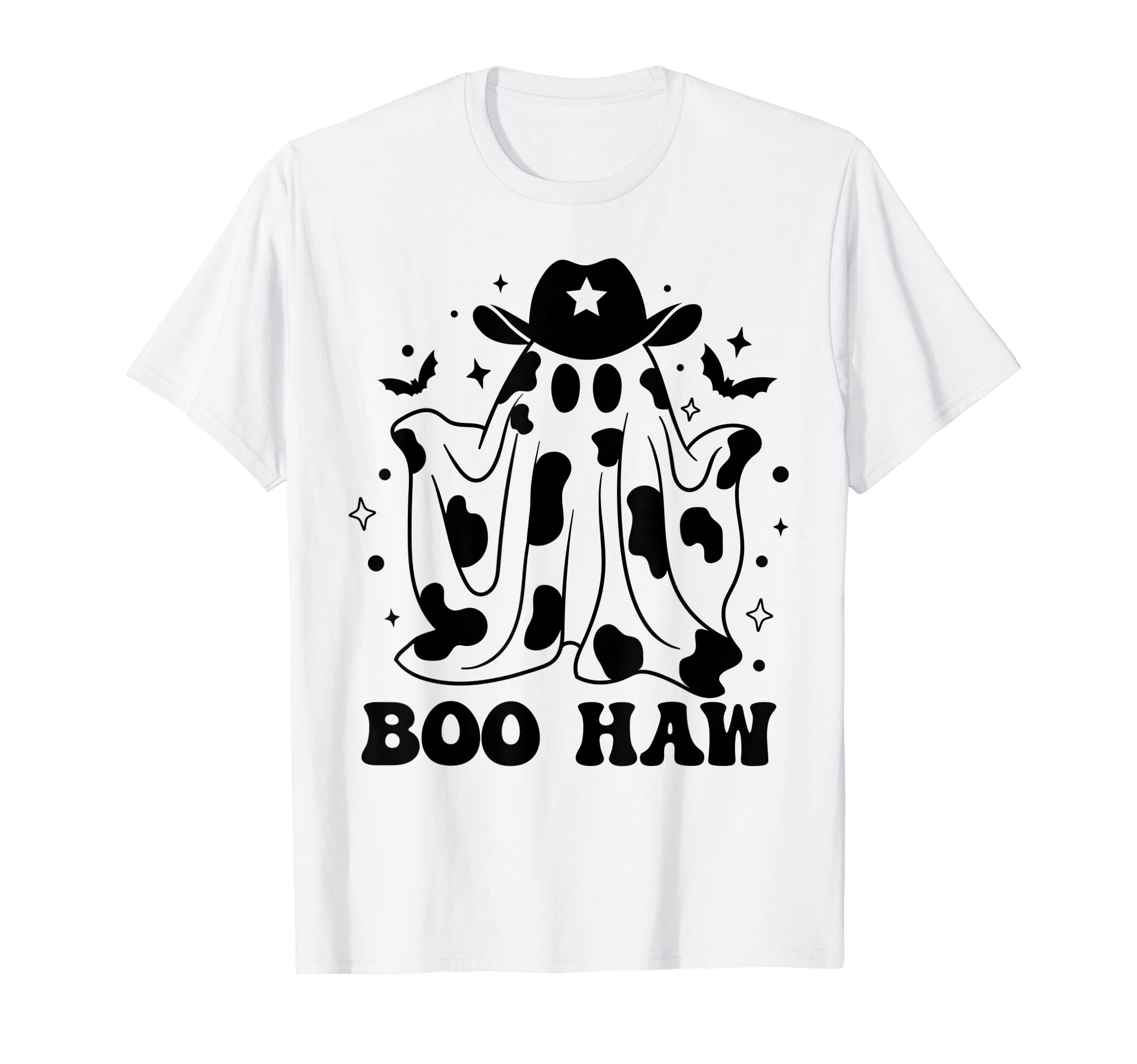 Funny Boo Haw Ghost Cowboy Western T-Shirt - Unique Graphic for Adults - T-Shirt, Sweatshirt, Hoodie