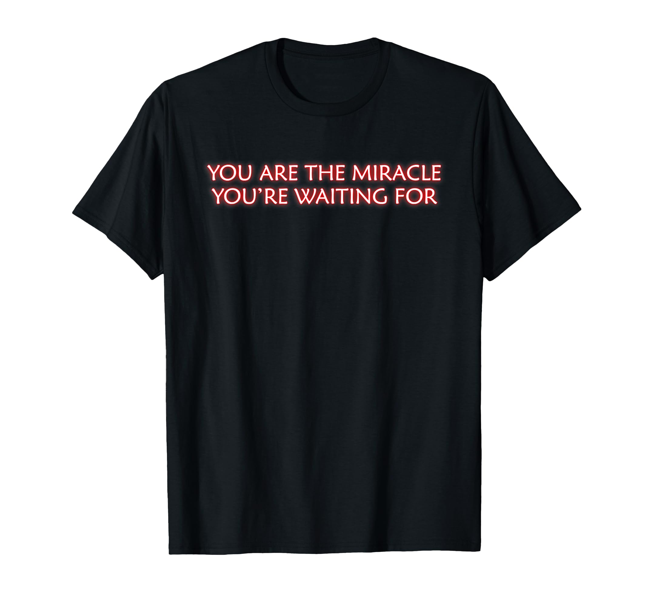 You Are Miracle Youre Waiting T-Shirt - Fun Novelty Design for Adults - T-Shirt, Sweatshirt, Hoodie