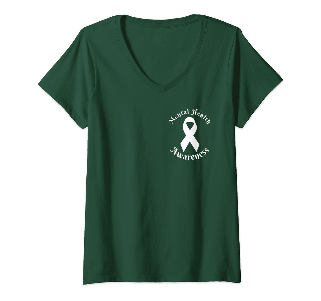 Womens Mental Health Month We Wear T-Shirt - Unique Graphic for Adults - T-Shirt, Sweatshirt, Hoodie