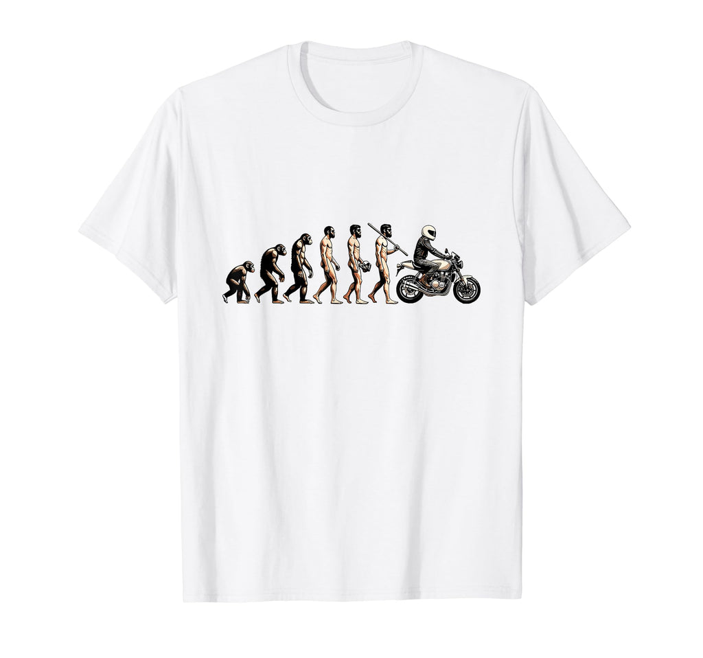 Motorcycle Evolution Sunset T-Shirt - Casual Everyday Wear for Adults - T-Shirt, Sweatshirt, Hoodie