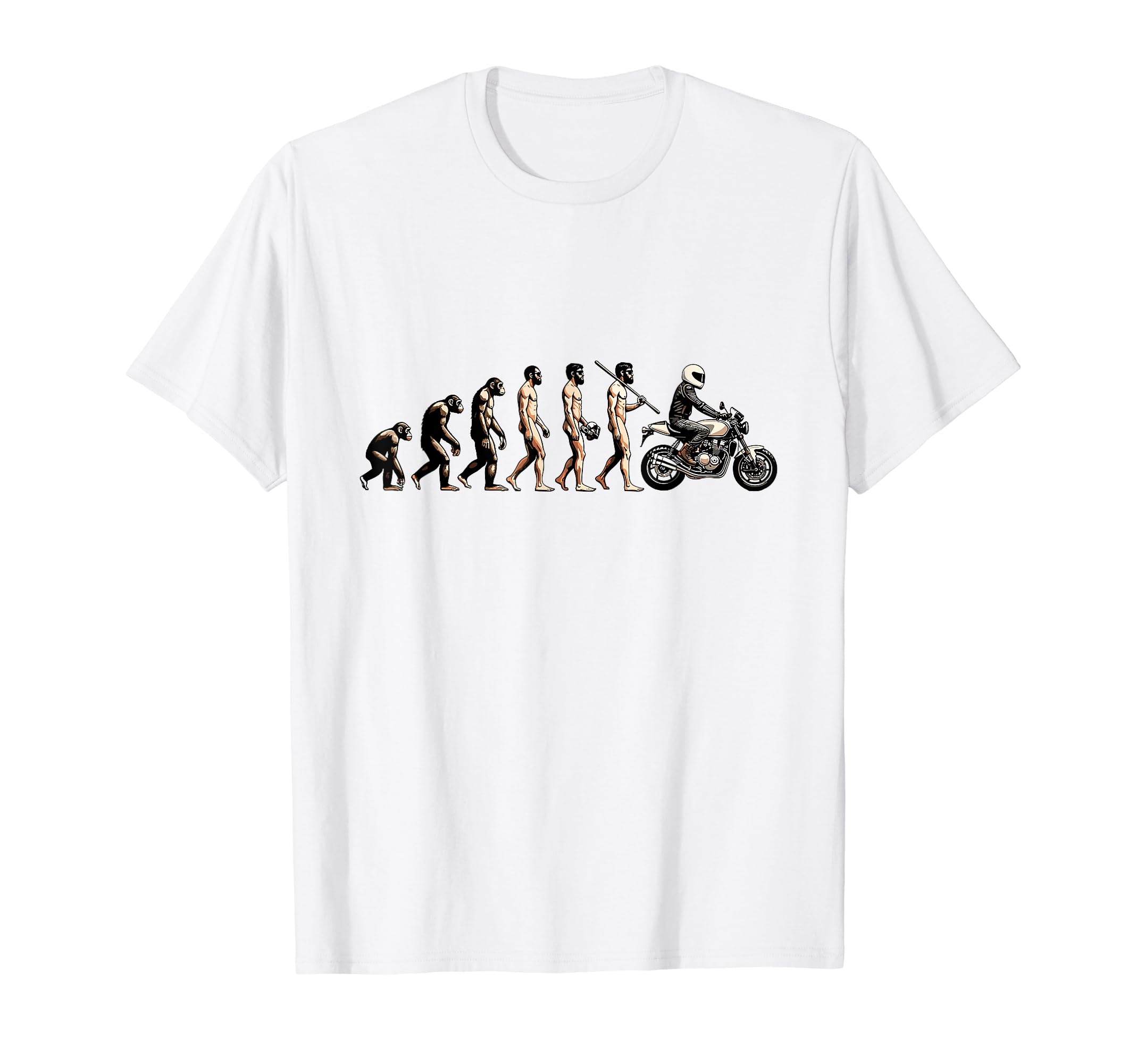 Motorcycle Evolution Sunset T-Shirt - Casual Everyday Wear for Adults - T-Shirt, Sweatshirt, Hoodie