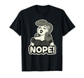 Nope Pinup Black And White T-Shirt - Custom Art Print Unisex - T-Shirt, Sweatshirt, Hoodie