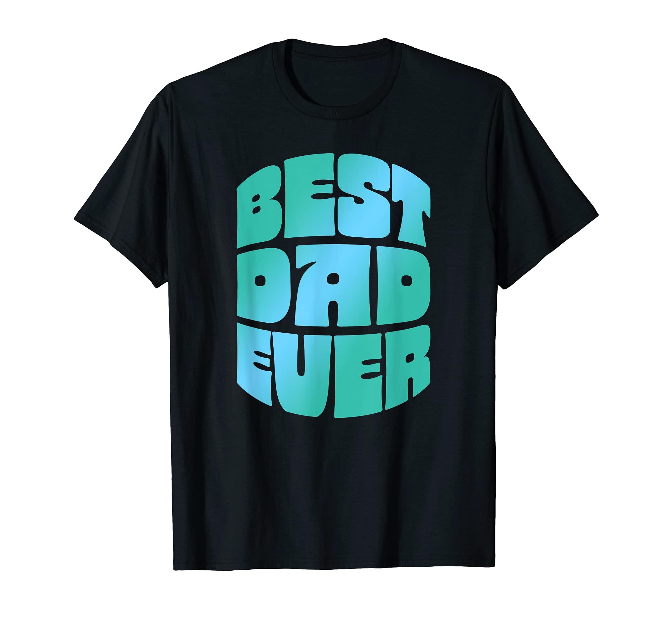Best Dad Ever Seventies Typography Old T-Shirt - Custom Art Print Unisex - T-Shirt, Sweatshirt, Hoodie