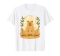 Relaxed Capybara Sauna Zen Steam Self T-Shirt - Minimalist Print Unisex - T-Shirt, Sweatshirt, Hoodie