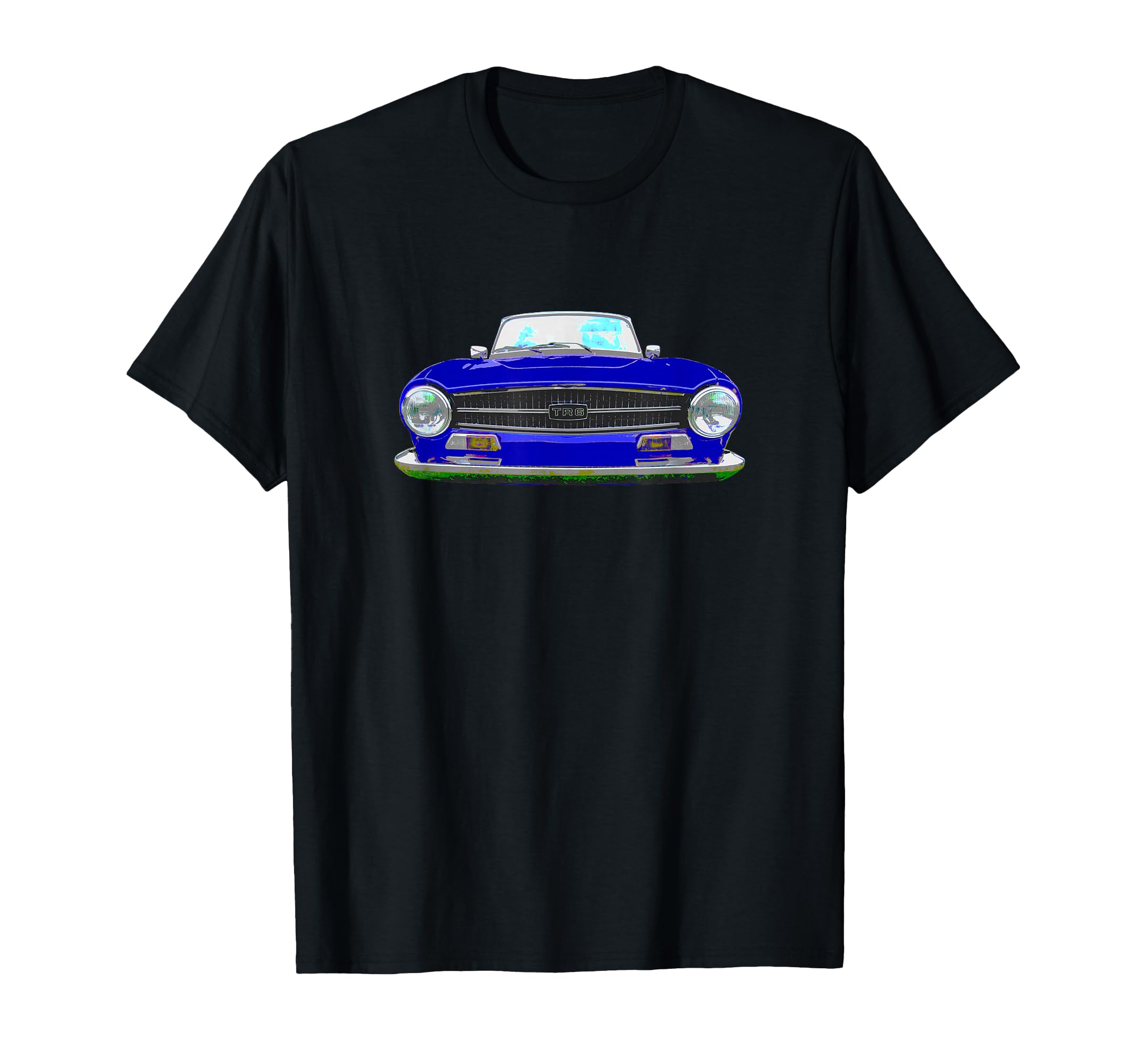 Triumph Tr6 British 1970S Car Blue T-Shirt - Streetwear Style Unisex - T-Shirt, Sweatshirt, Hoodie
