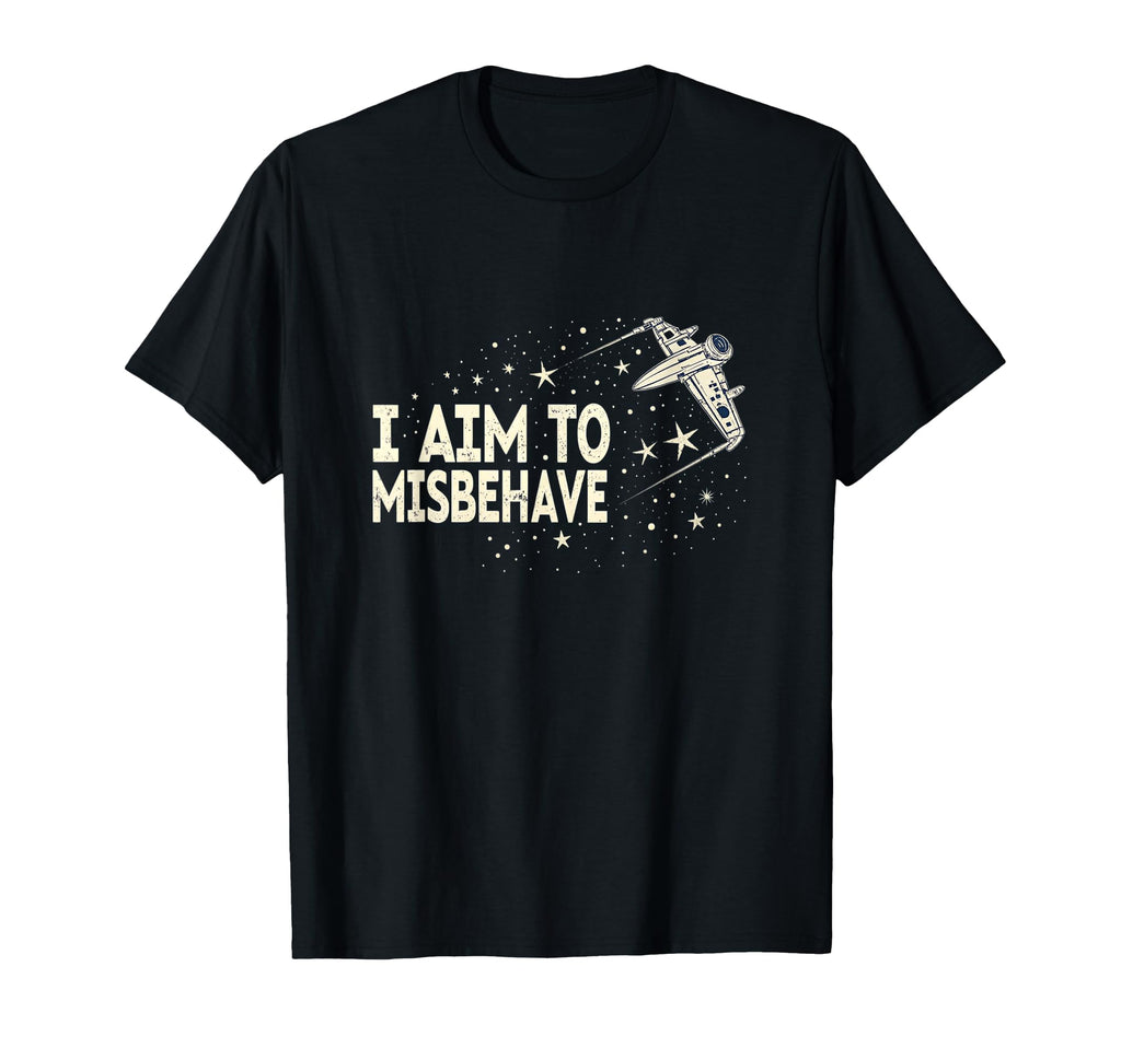 I Aim To Misbehave Space Western Sci T-Shirt - Streetwear Style Men Women - T-Shirt, Sweatshirt, Hoodie