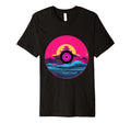 Waves Vinyl Record Vaporwave Music T-Shirt - Minimalist Print Men Women - T-Shirt, Sweatshirt, Hoodie