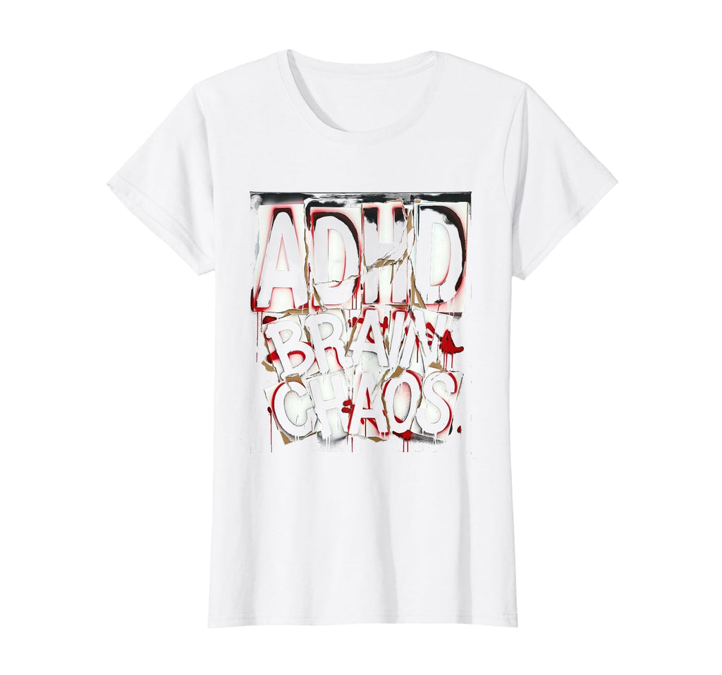 Adhd Brain Chaos Neurodiversity T-Shirt - Casual Everyday Wear for Adults - T-Shirt, Sweatshirt, Hoodie