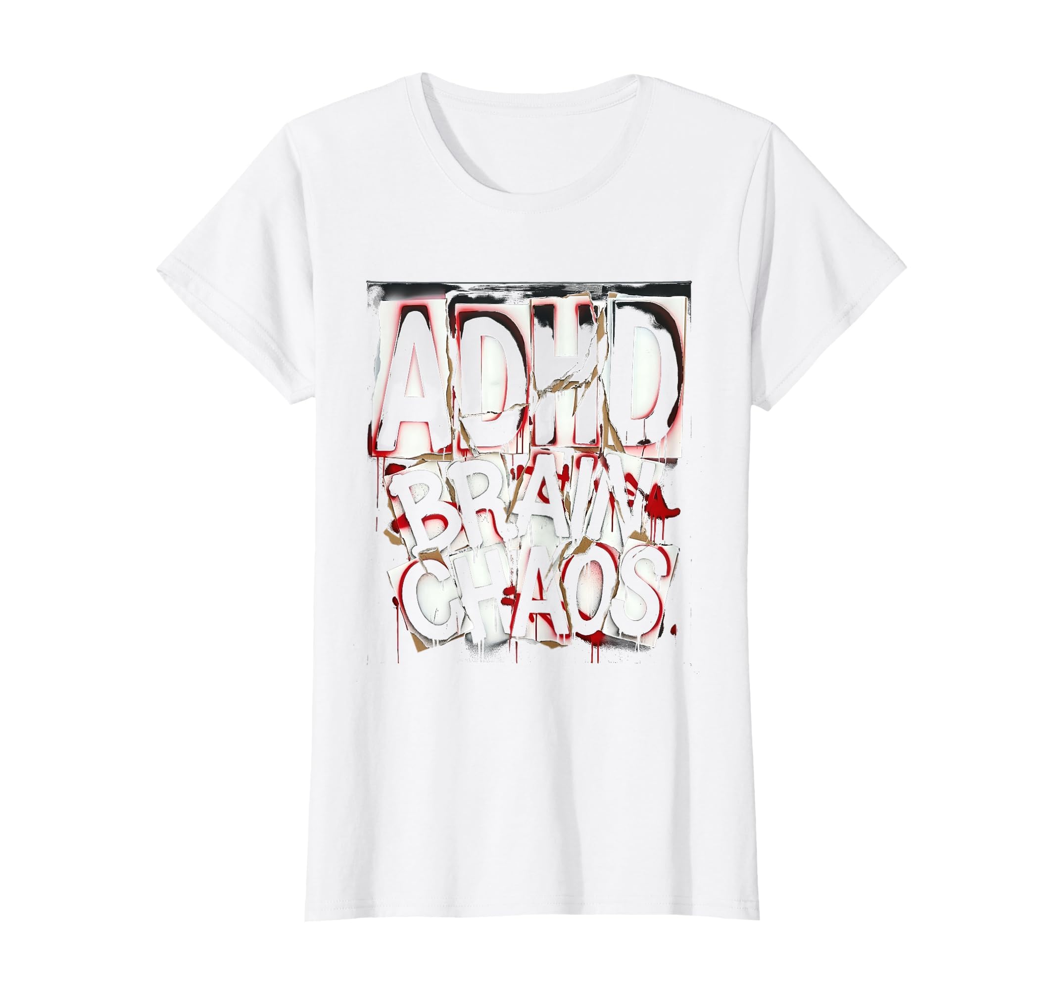 Adhd Brain Chaos Neurodiversity T-Shirt - Casual Everyday Wear for Adults - T-Shirt, Sweatshirt, Hoodie