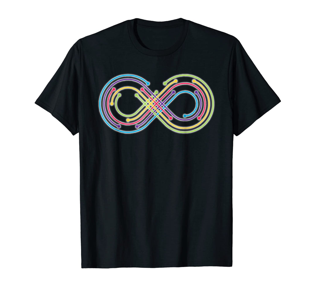 Rainbow Infinity Symbol Pride Autism T-Shirt - Streetwear Style for Adults - T-Shirt, Sweatshirt, Hoodie