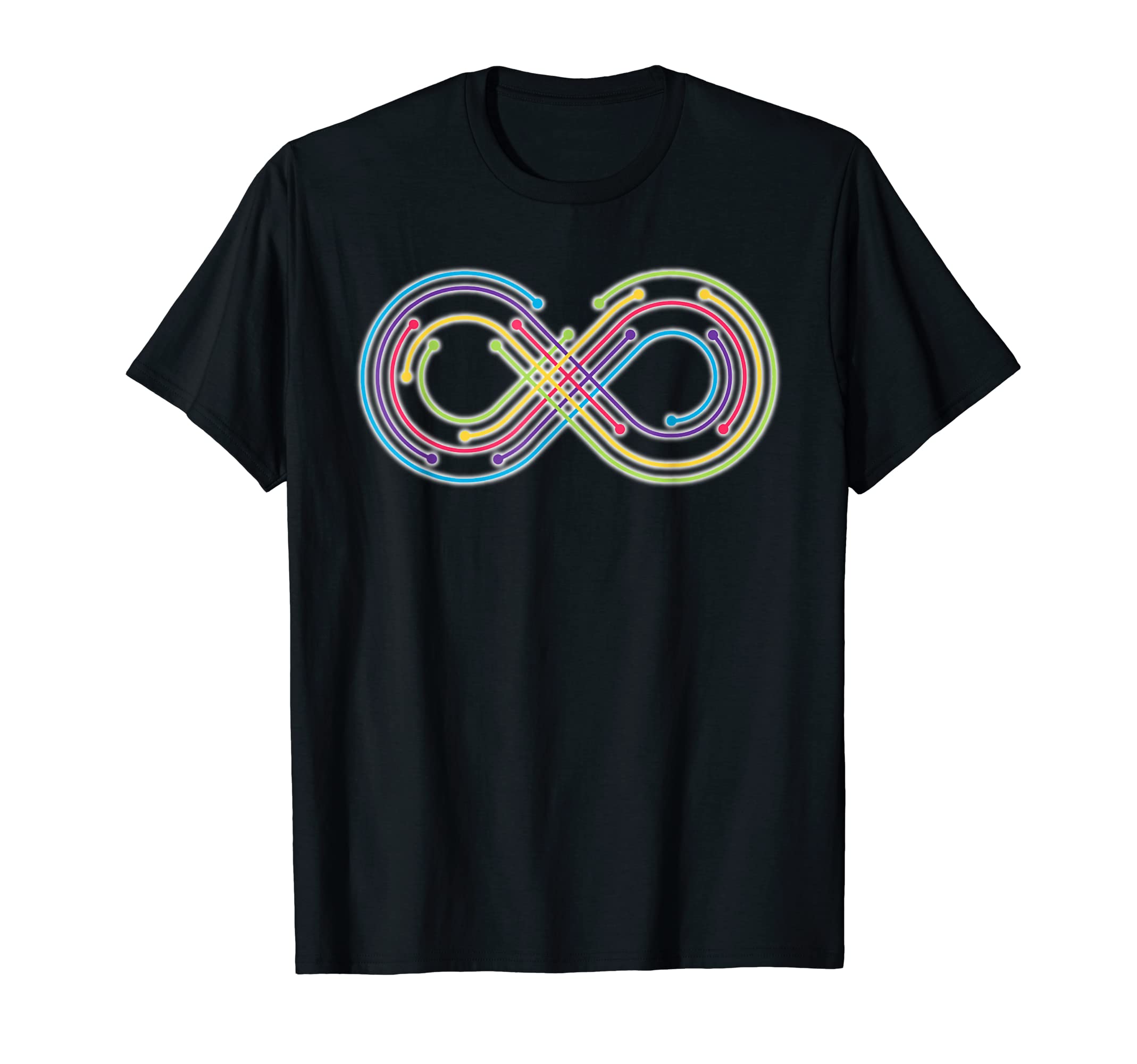 Rainbow Infinity Symbol Pride Autism T-Shirt - Streetwear Style for Adults - T-Shirt, Sweatshirt, Hoodie