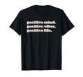 70S Positive Mind Vibes Life Self Care Yoga T-Shirt - Graphic Print Unisex - T-Shirt, Sweatshirt, Hoodie