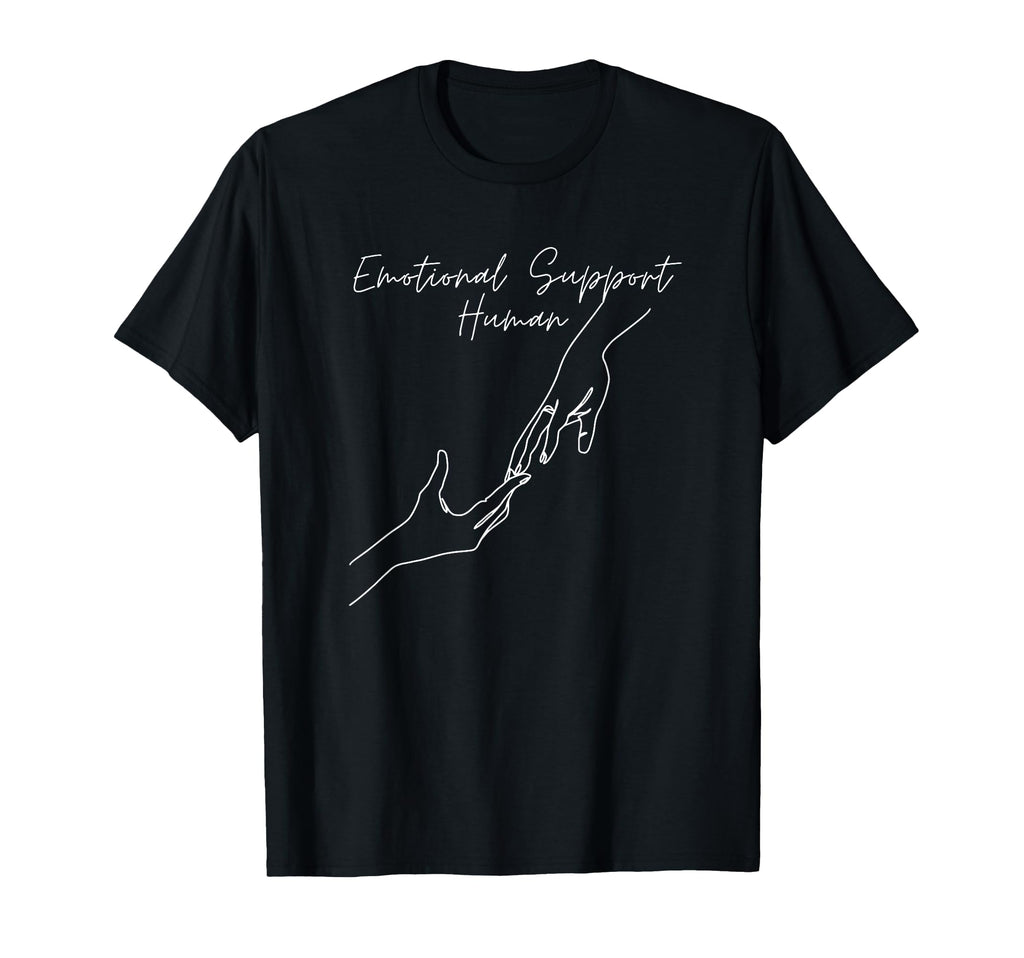 Creamala Emotional Support Human Hoodie - Fun Novelty Design for Adults - T-Shirt, Sweatshirt, Hoodie